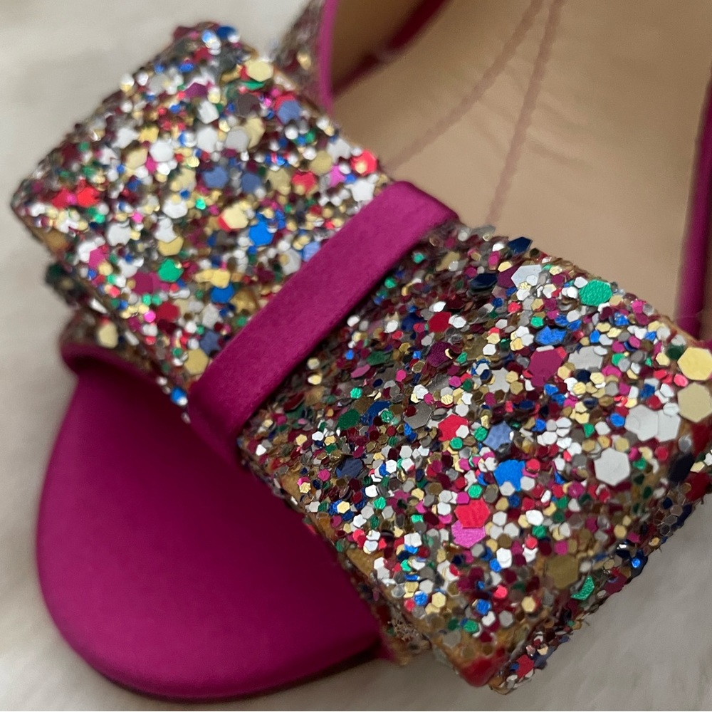 #6 Kate Spade Multicolor Glitter Heels - Picture 3 of 13